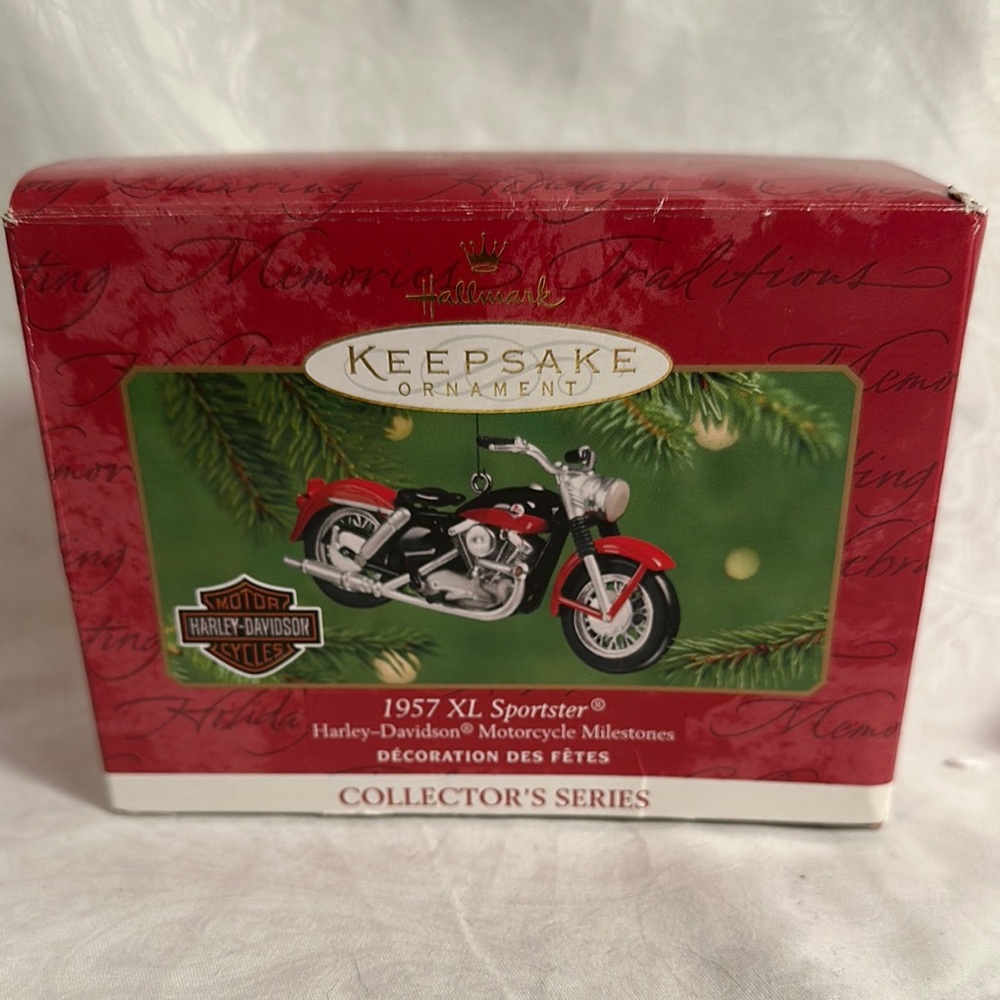 Hallmark Keepsake Ornament - Red Harley-Davidson 1957 XL Sportster NIB